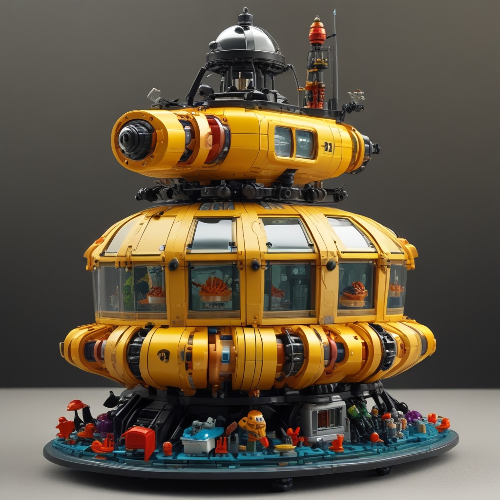 LEGO deep-sea submersible with articulating arms